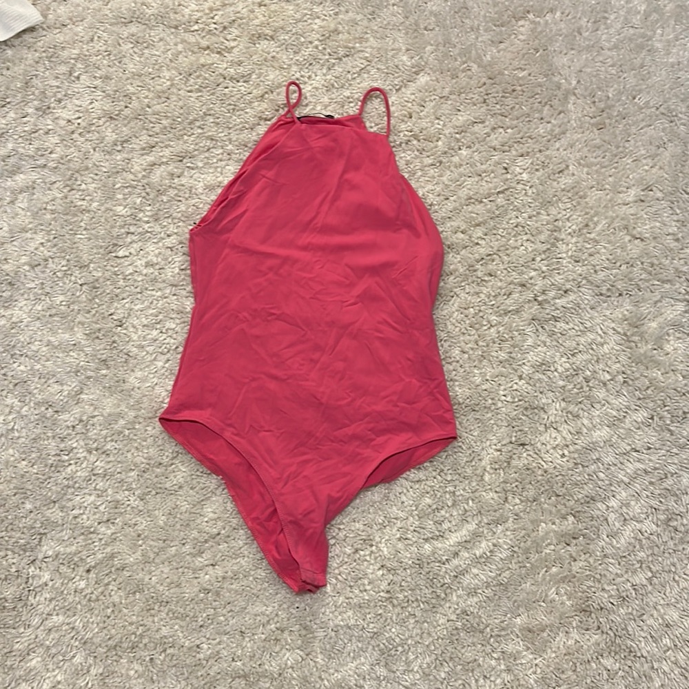 Hot pink Zara bodysuit